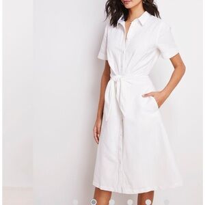 NWT Vineyard Vines Westerly Tie-Front Linen Dress | Size 10 & 16